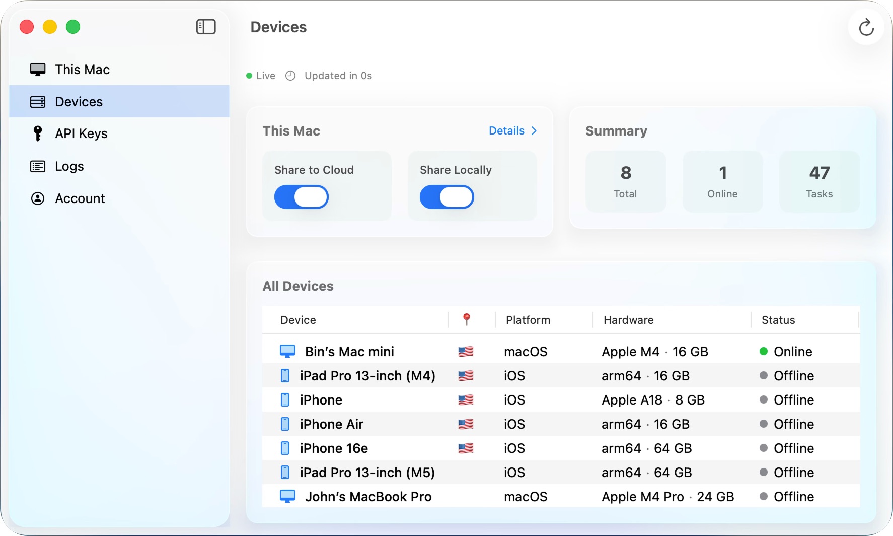 OrchardGrid macOS App